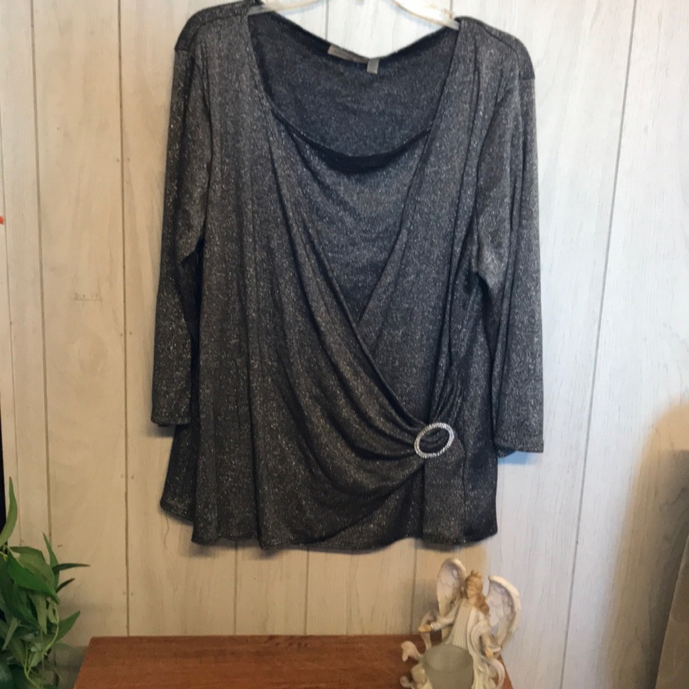 Choices Vintage Sparkling Evening Top Sz 2XX.